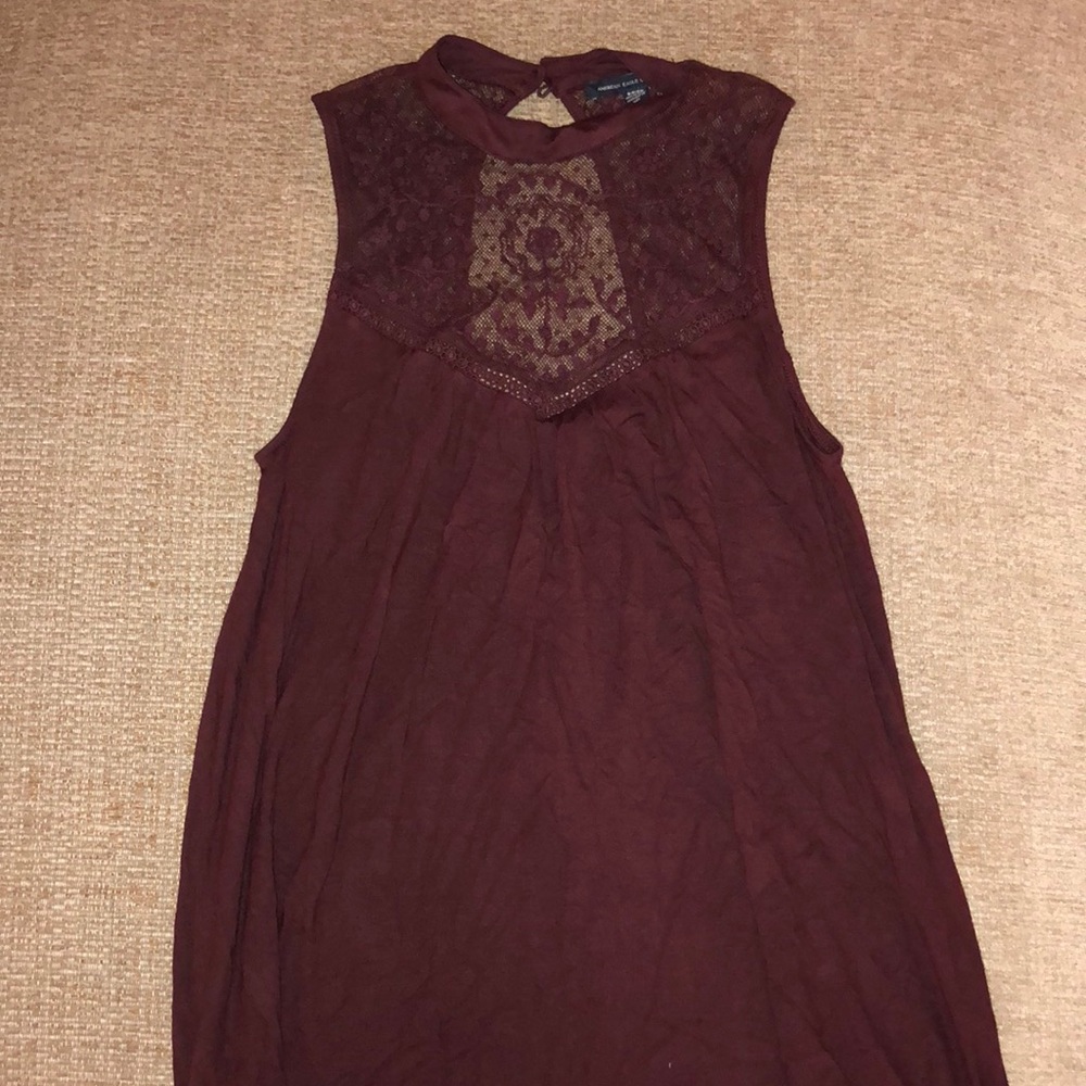 Burgundy dress